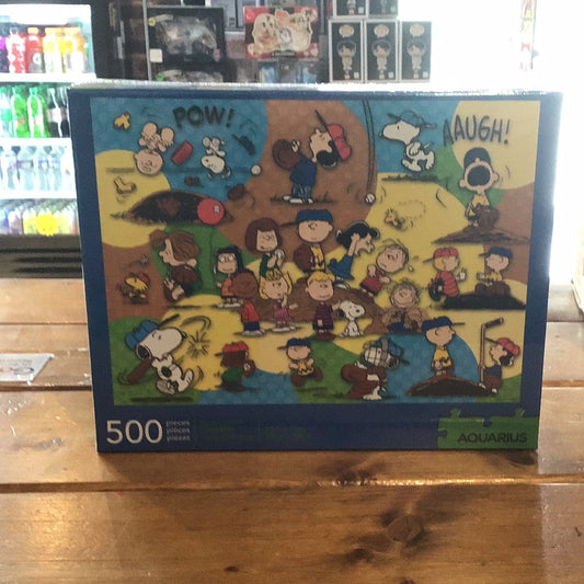 Aquarius Puzzles - Peanuts baseball - 500 pieces