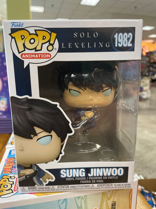 ANIME: Solo Leveling Sung Jinwoo 1982 POP! Funko Vinyl Figure anime