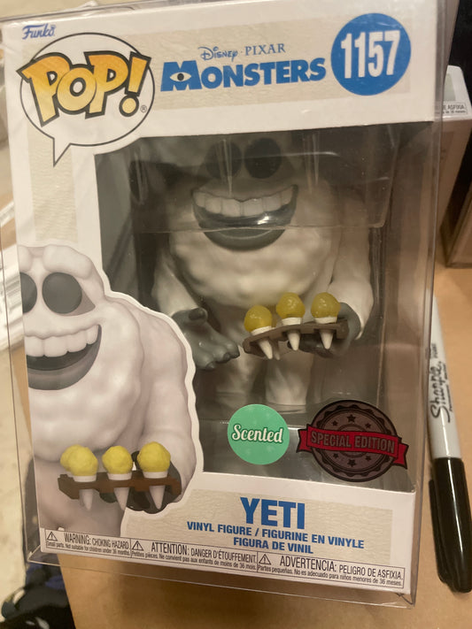 Disney monsters inc yeti exclusive 1157 funko pop vinyl figure