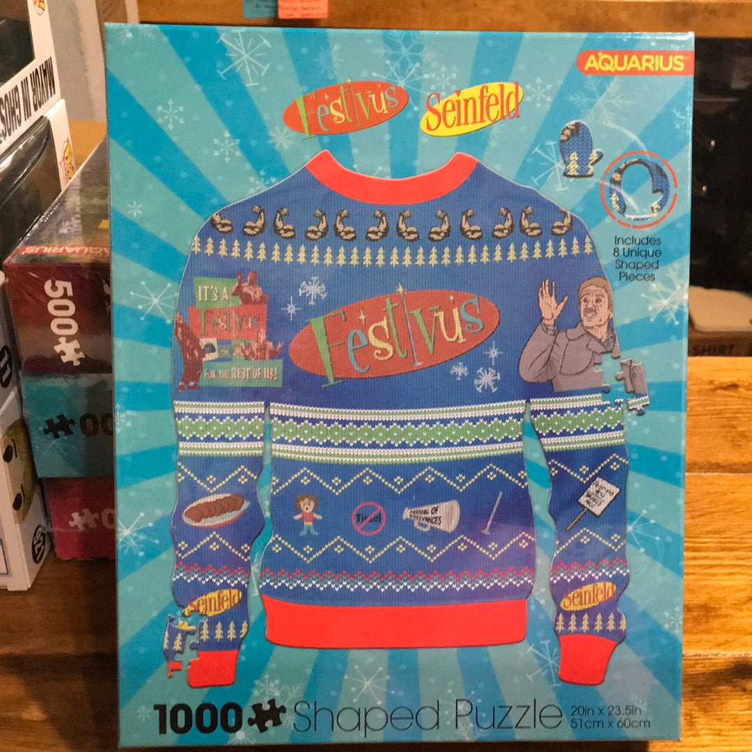 Seinfeld festivus sweater 1000 piece puzzle new