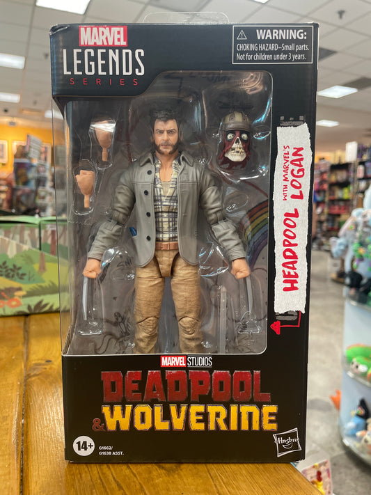 Marvel legends Deadpool Wolverine- Headpool with Marvel’s Logan- Action Figure hasbro