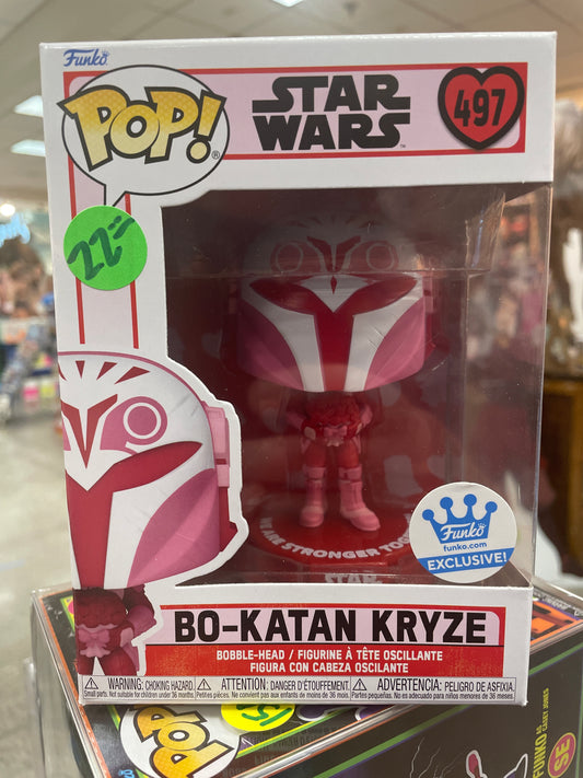 Star Wars Bo-Katan Kryze  FUNKO exclusive 497 Valentines Funko Pop! Vinyl Figure