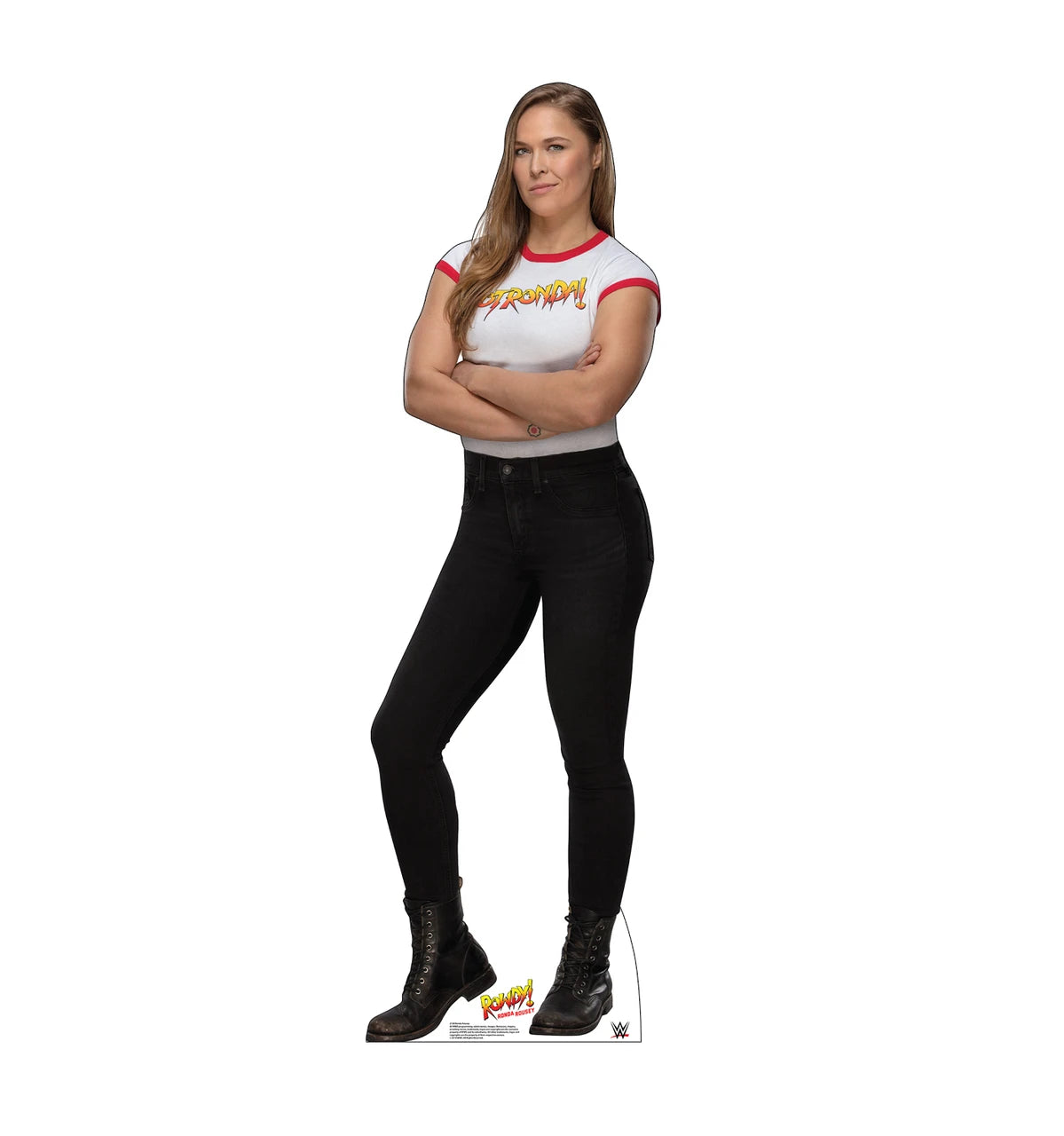 WWE Ronda Rousey pants- LIFE SIZE STANDEE cardboard stand up NEW