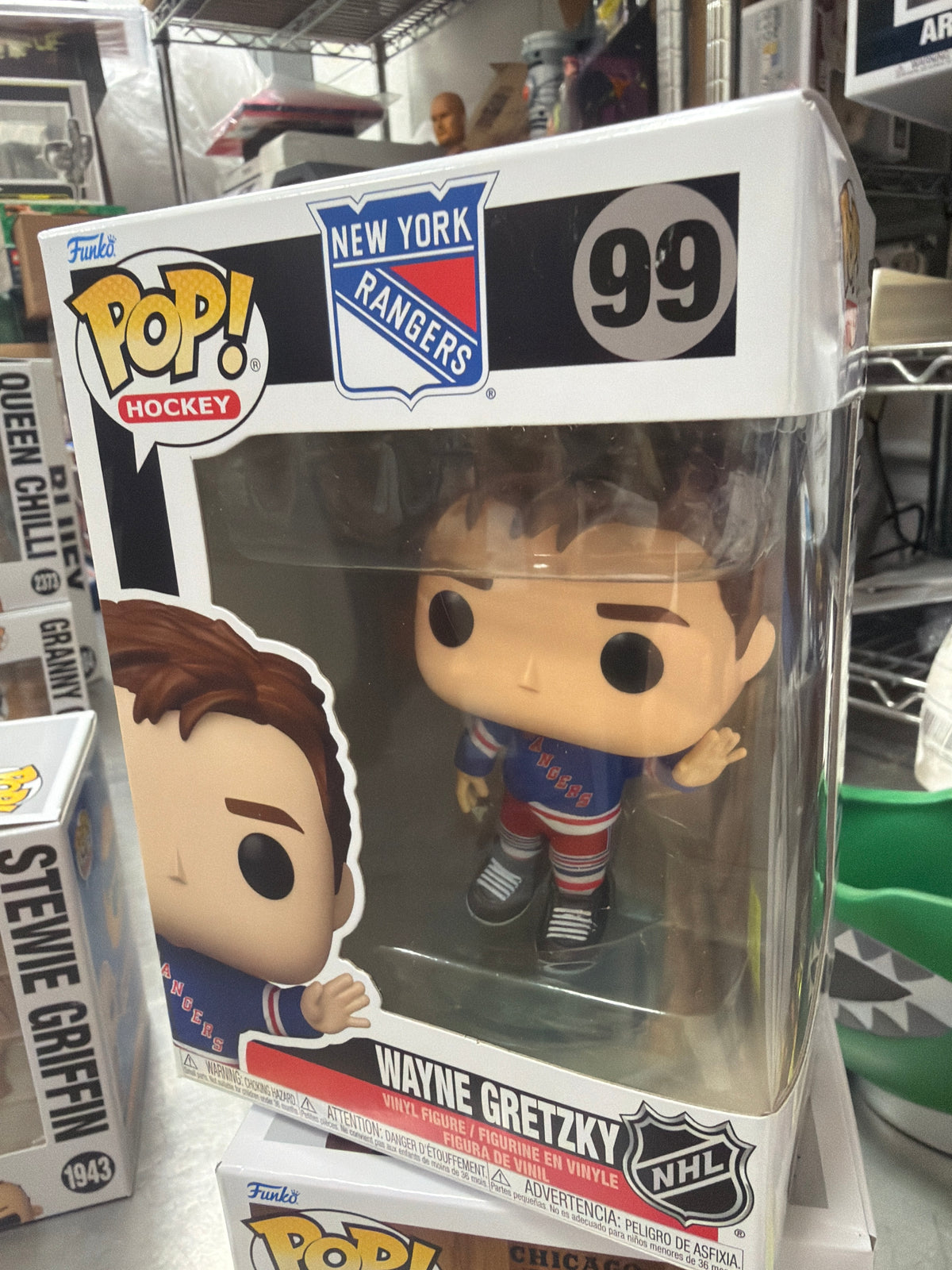 NHL Wayne Gretzky 99 NY Rangers Funko Pop! Vinyl figure sports