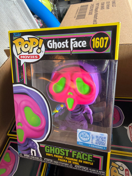 Scream Ghostface 1607 blacklight exclusive Funko Pop! Vinyl Figure movies