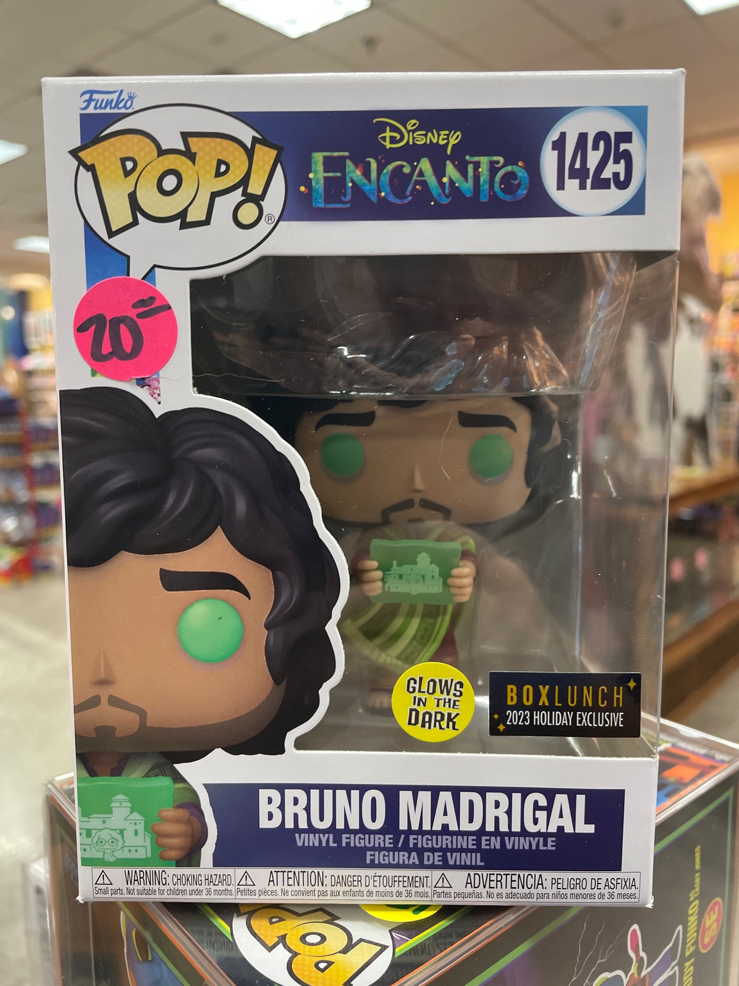 Disney Encanto Bruno madrigal 1425 Box lunch exclusive Funko pop vinyl figure