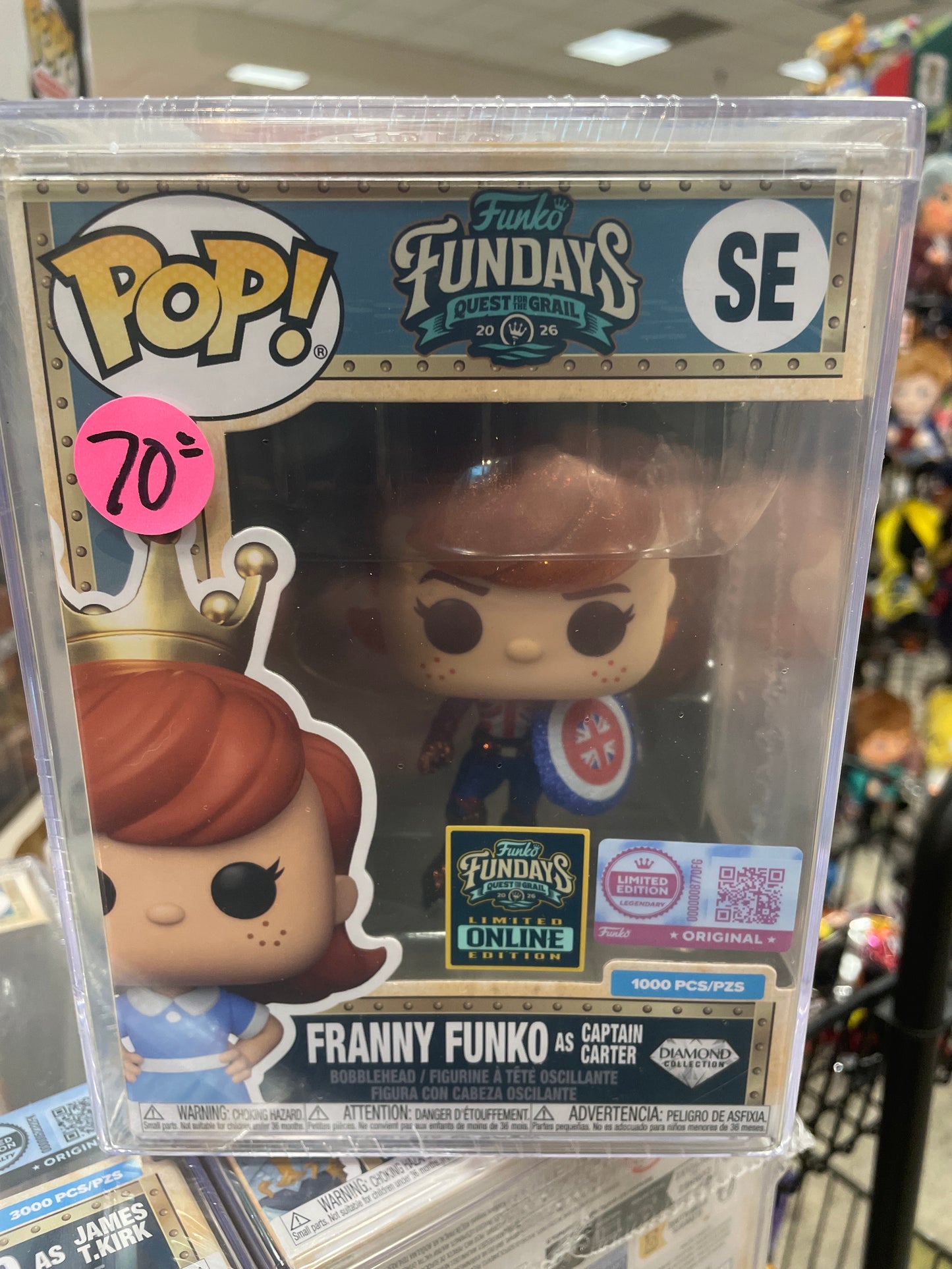 Freddy Funko as Capt. Carter exclusive Pop! Vinyl Figure (Copy)