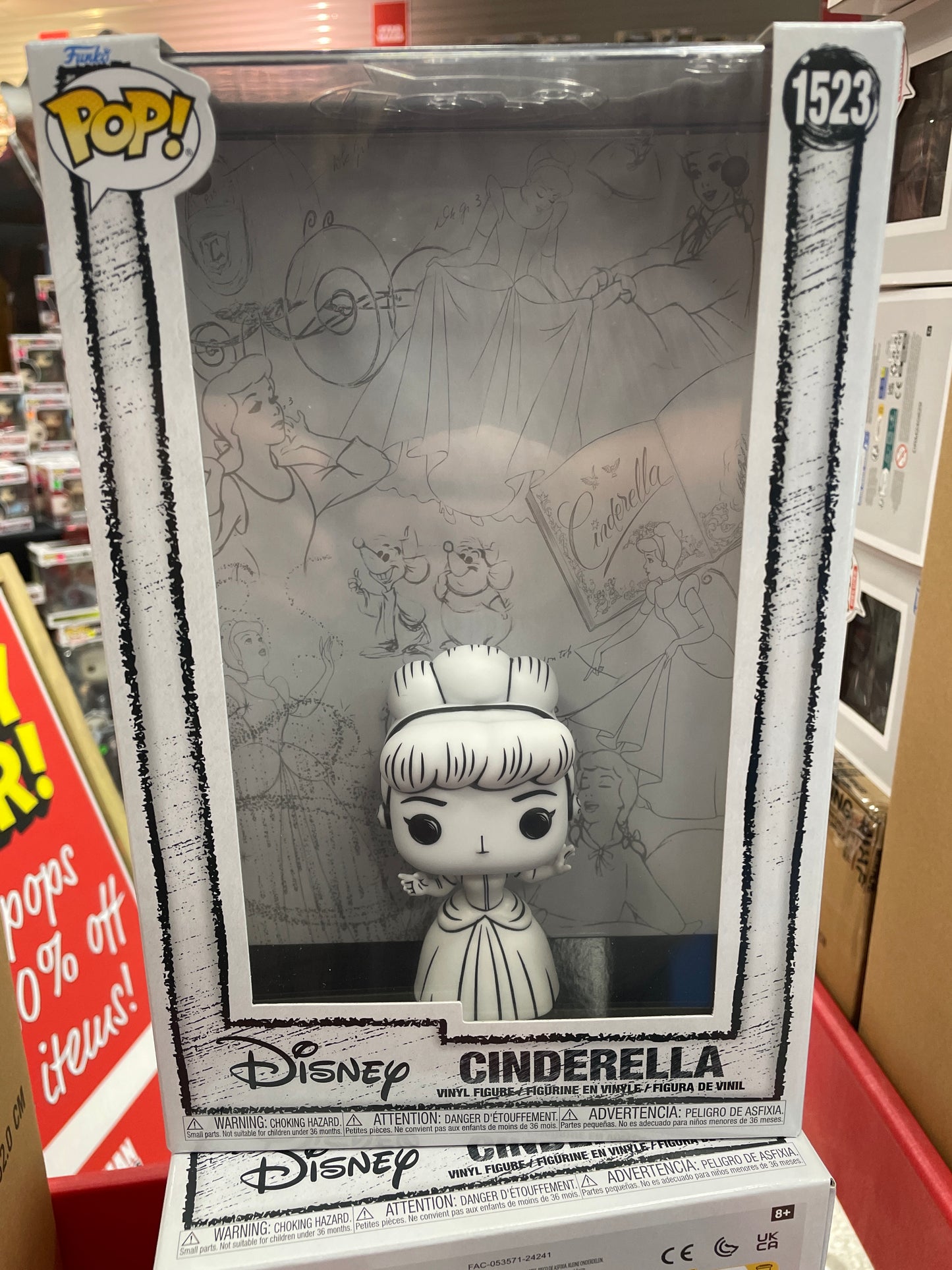 Disney Sketch- Cinderella 1523- Funko Pop! Art Cover