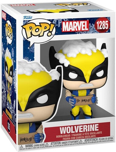 Marvel holiday Wolverine with sign #1285 Funko pop vinyl figure