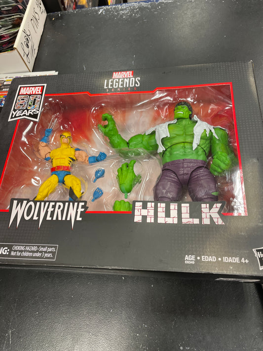 Marvel Legends wolverin vs Hulk hasbro 2 pack
