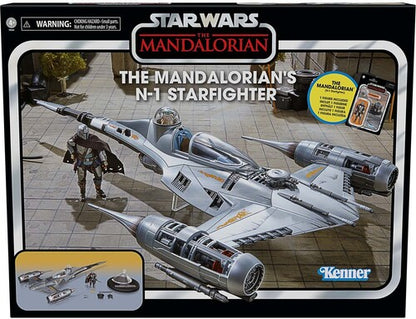 Star Wars Vintage Collection Mandalorian N-1 Starfighter Vehicle Hasbro Action Figure set
