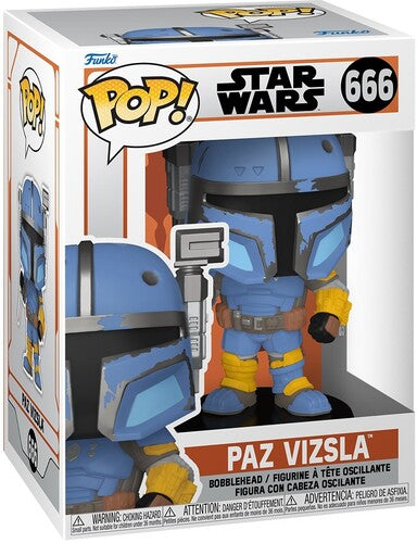 Star Wars Mandalorian Paz Vizsla 666 Funko Pop Vinyl Figure