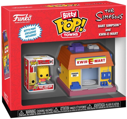 Bitty Pop Towns- simpsons kwik e mart with bart