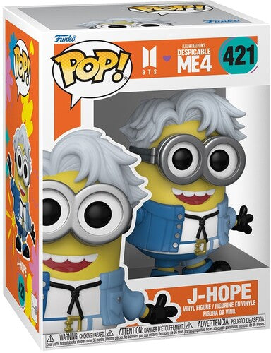 Minions BTS Despicable Me 4 Funko Pop! vinyl figure cartoon rocks
