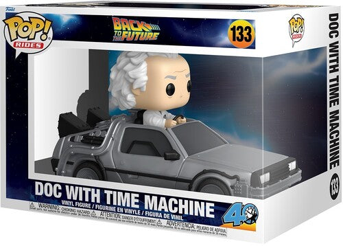 Back to the Future Bttf Rides Doc with Time Machine 133 Funko Pop! Vinyl Figure movies