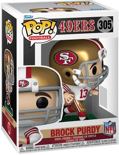 NFL 49ers Brock Purdy 305 Funko Pop! Vinyl Figure sports