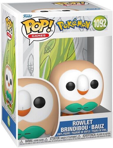 Pokemon Rowlet 1092 Funko pop vinyl figure video games