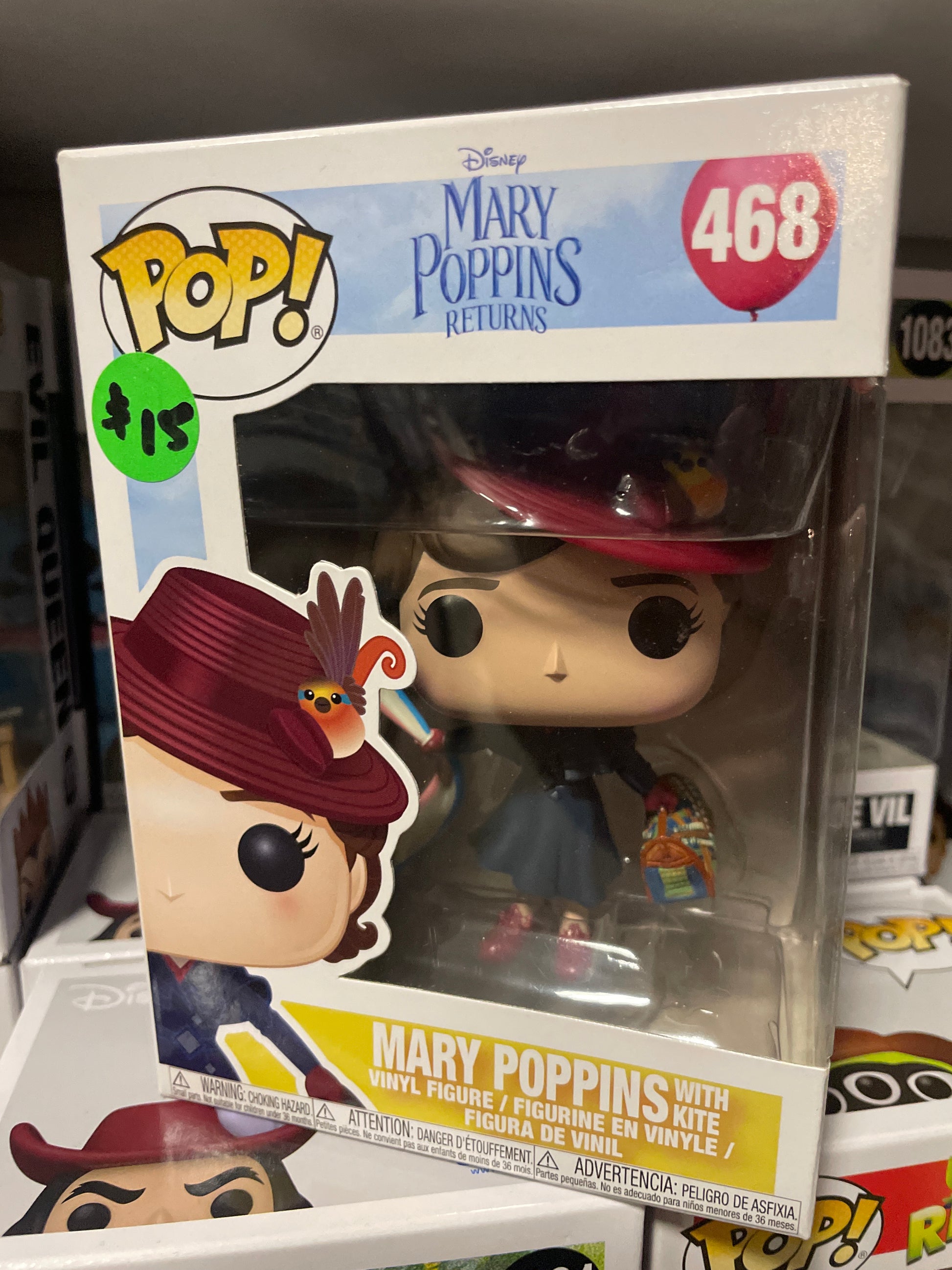 Disney Mary Poppins returns 468 Funko Pop! Vinyl Figure – Tall Man