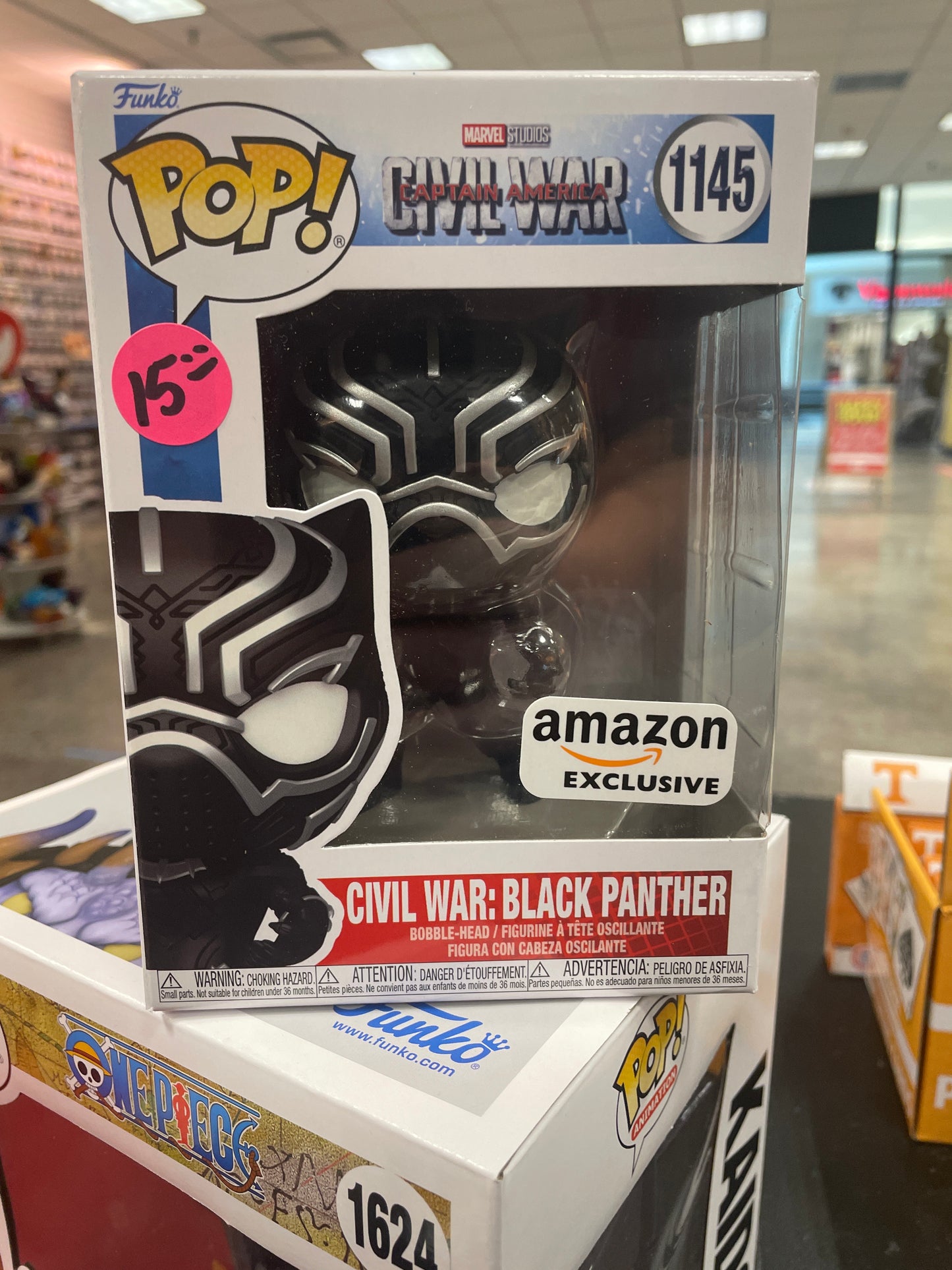 Marvel Civil War: Captain America- Black Panther Amazon Exclusive # 1145Funko vinyl figure