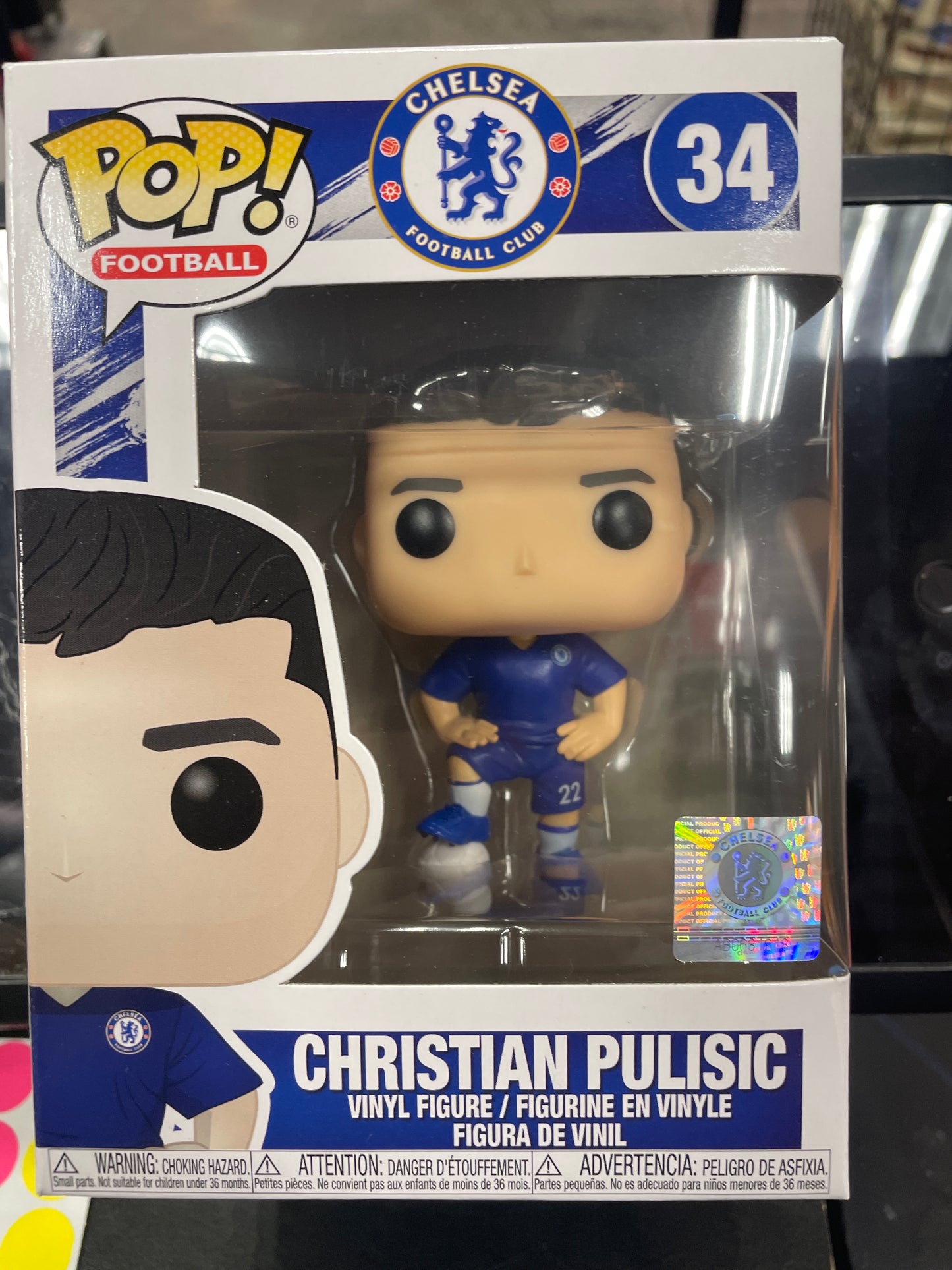 Chelsea Christian Pulisic 34 sports Funko Pop! Vinyl Figure