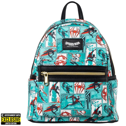 Spider-Man: Across the Spider-Verse Comic Strip Exclusive Mini Backpack by Loungefly