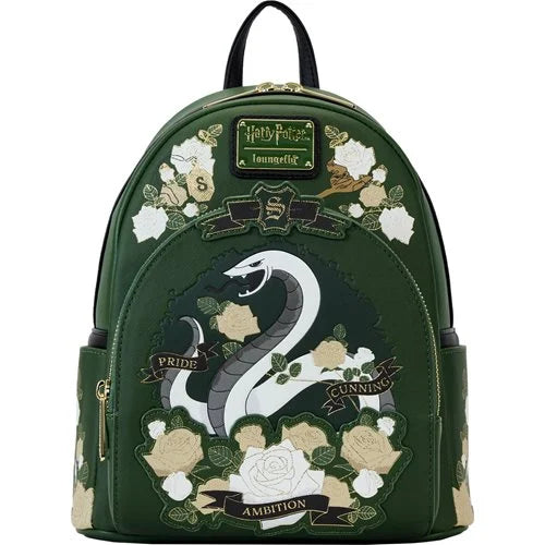 Harry Potter Slytherin House Tattoo Mini-Backpack by Loungefly
