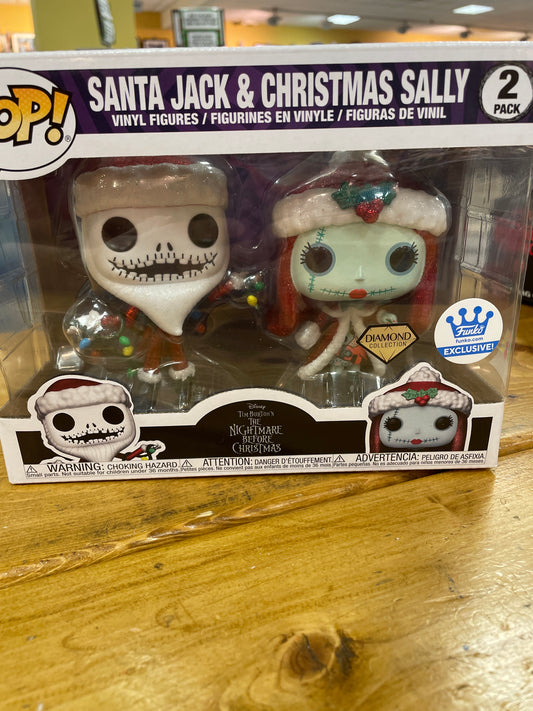 NBC Disney Nightmare Before Christmas Jack Sally 2 pack exclusive - Funko Pop Vinyl Figure