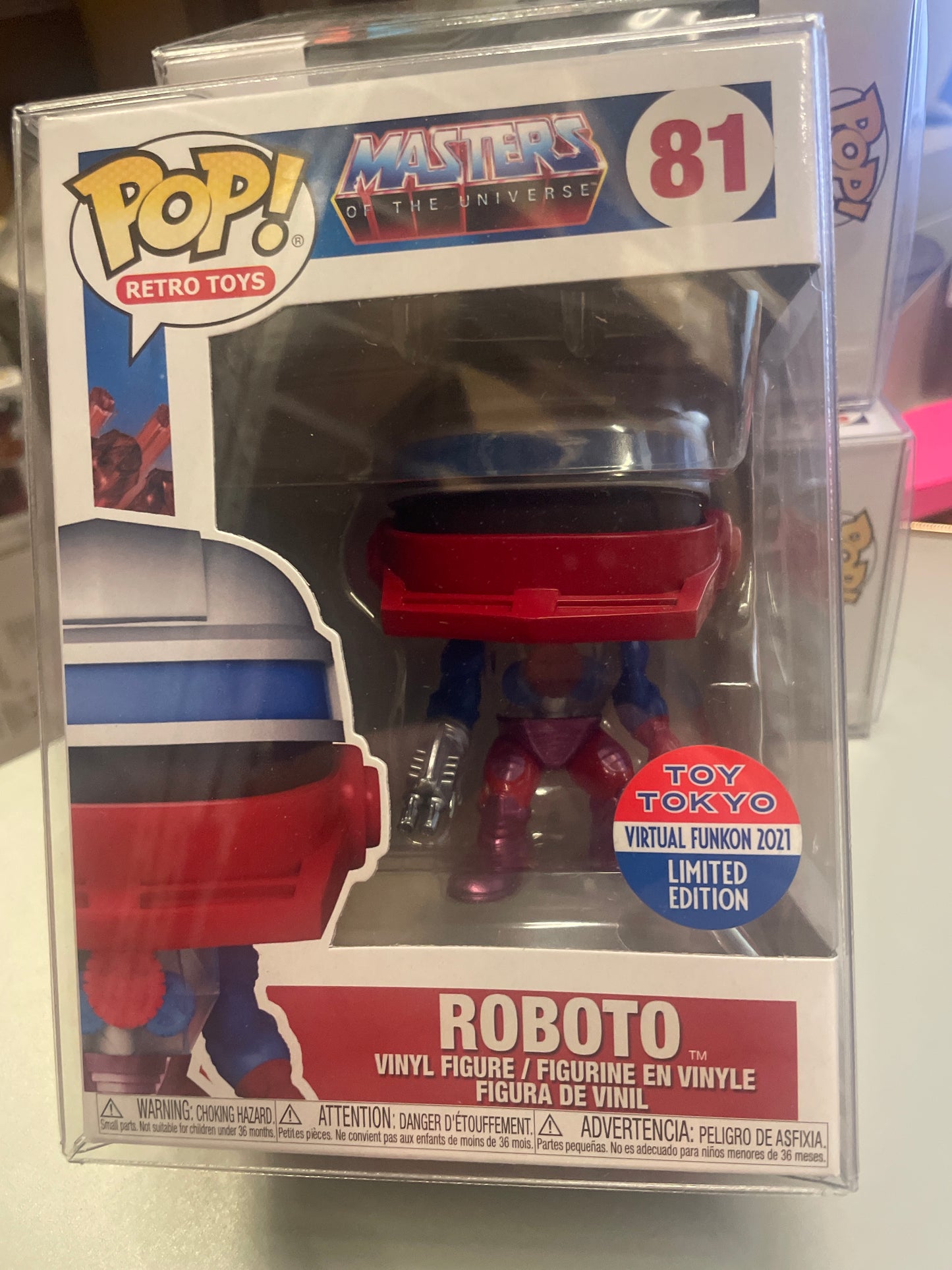 MOTU Roboto 81 exclusive Funko Pop! Vinyl figure cartoon