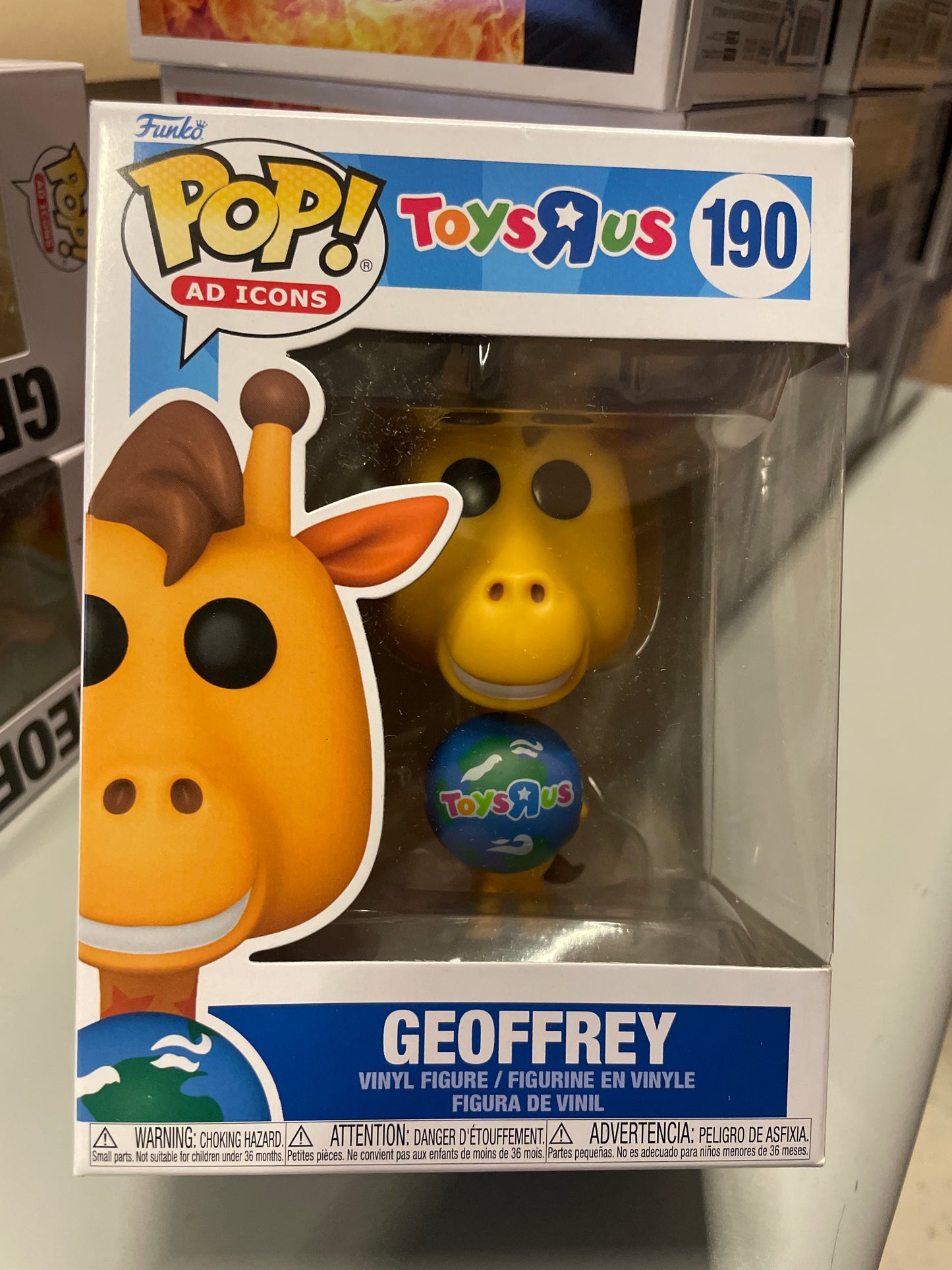 Geoffrey 190 exclusive Funko Pop! Vinyl Figure ad icons