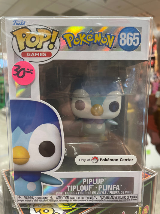 Pokemon -Piplup 865 -Poke center exclusive Funko Pop! Vinyl Figure