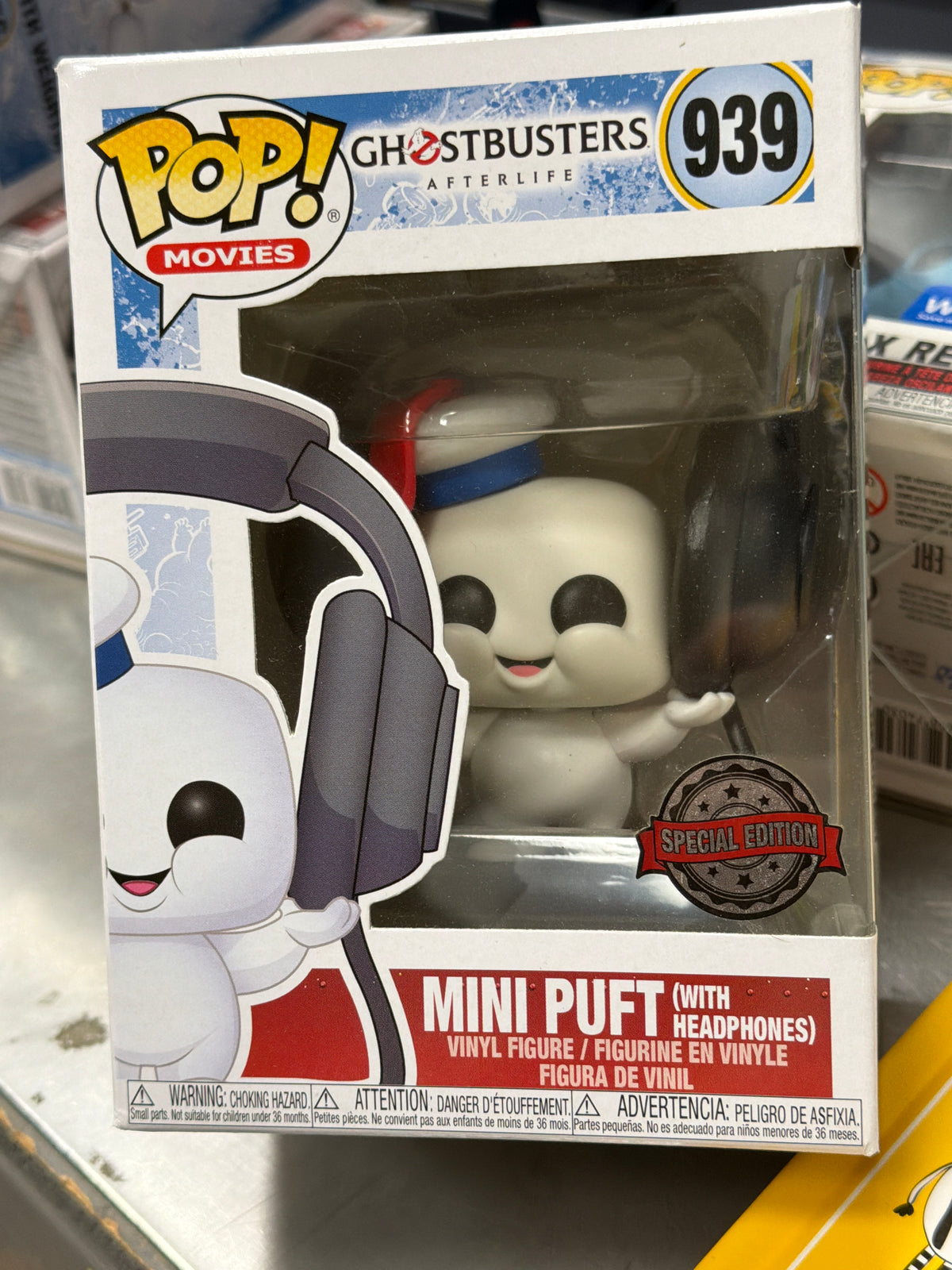 Ghostbusters Afterlife Mini Puft headphones 939 Funko Pop! Vinyl figure movies