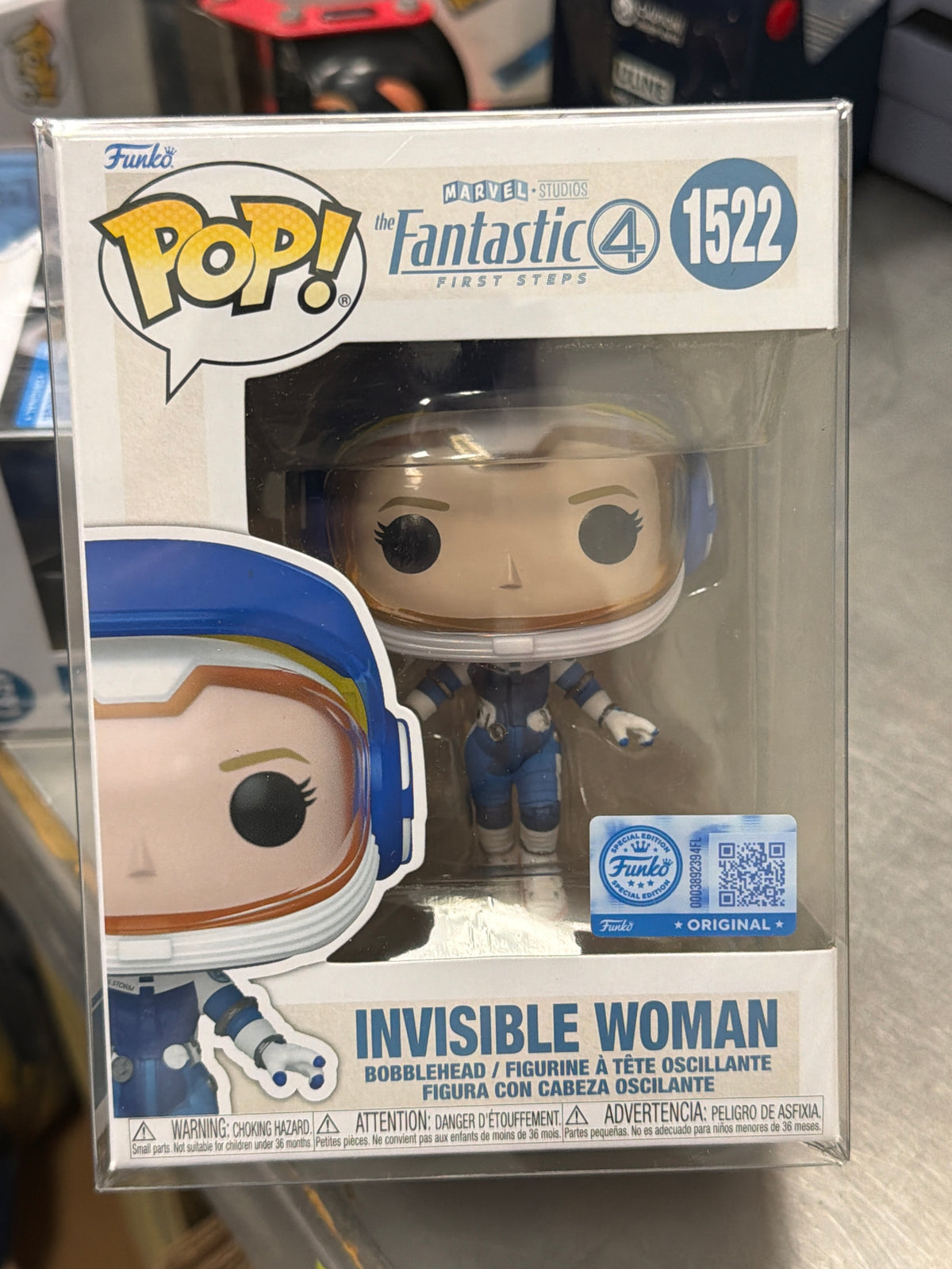 Fantastic Four Invisible Woman 1522 exclusive Funko Pop! Vinyl Figure Marvel