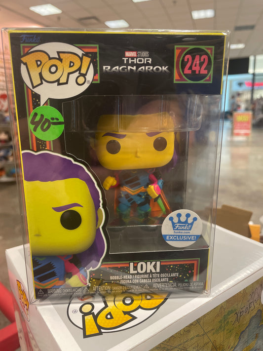 Marvel Loki 242 Blacklight Funko Exclusive Pop! Vinyl Figure