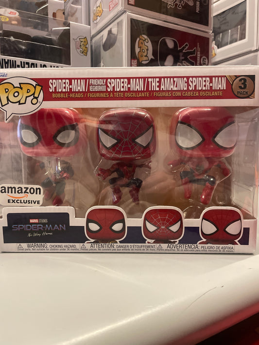 Spider-Man movie 3 pack exclusive Marvel Funko Pop! Vinyl figure