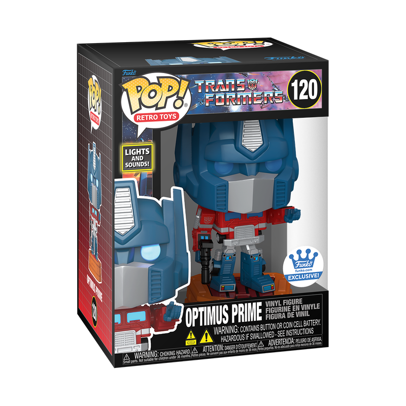 Transformers Optimus Prime lights and sound Exclusive Funko Pop Vinyl Figure Cartoon