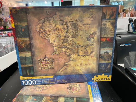 LOTR Middle Earth Map 1000 Piece Puzzle