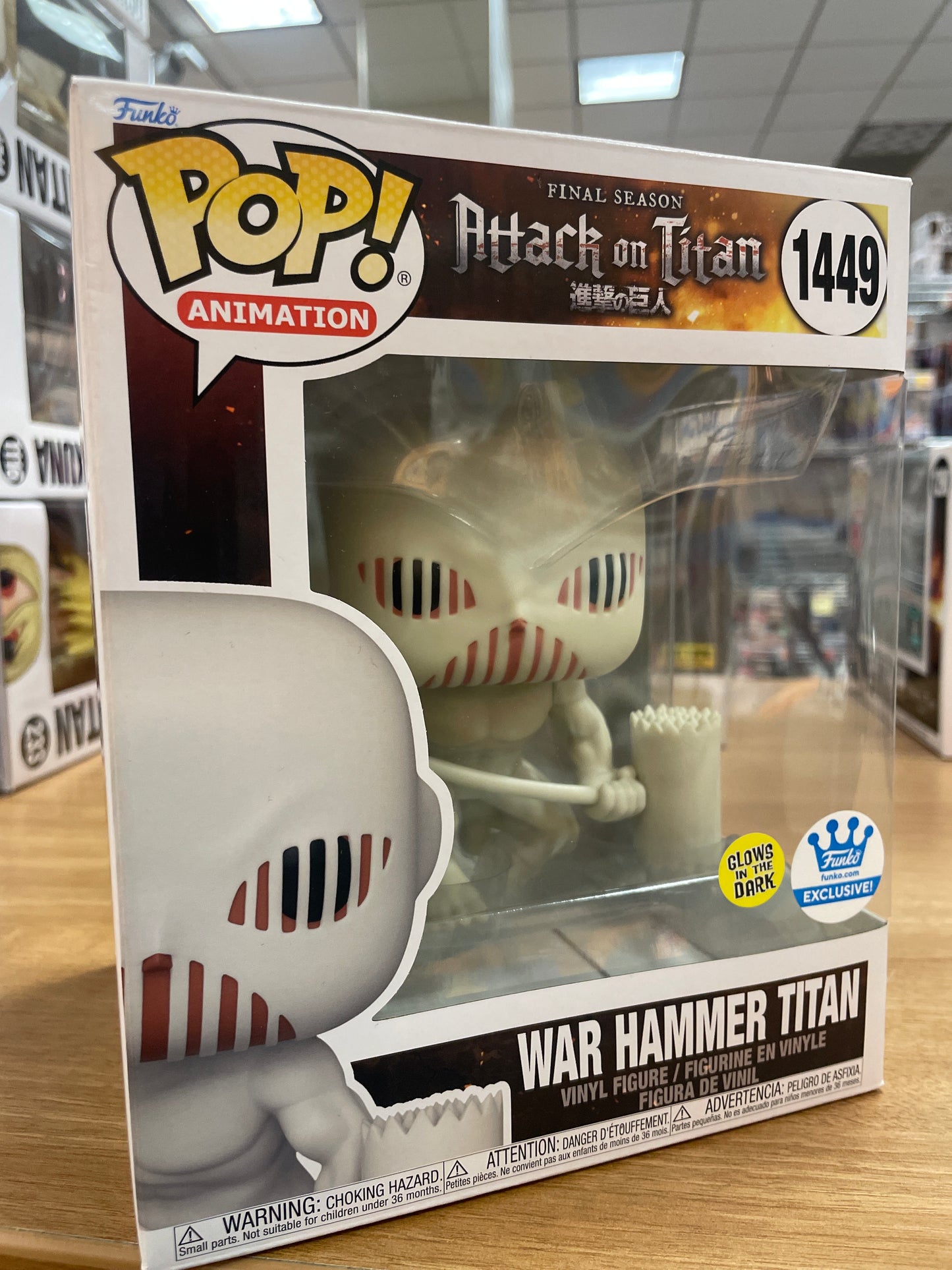 AOT war hammer Titan 1449 - Exclusive Funko Pop! Vinyl Figure anime