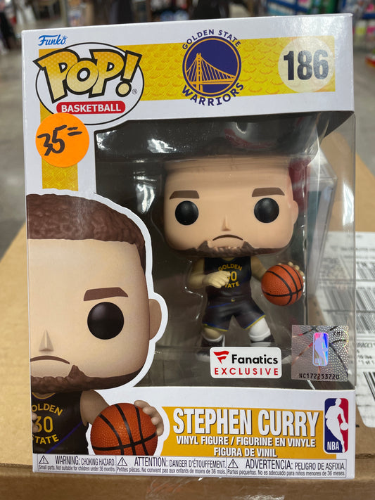 NBA Stephen Curry 186 Funko Pop vinyl figure sports