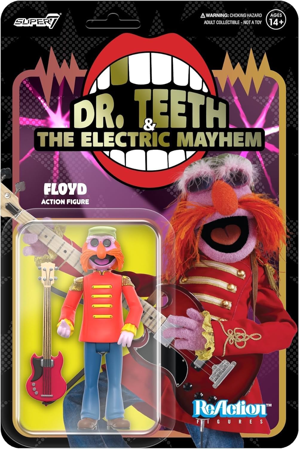 Super7 - Muppets ReAction Figures Wave 1 - Electric Mayhem Band - MOC new