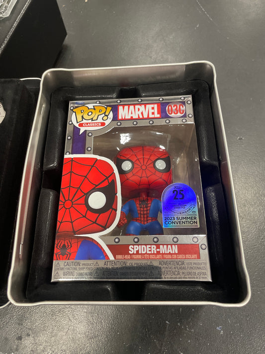 Marvel spiderman pop classics metal exclusive Funko Pop vinyl figure