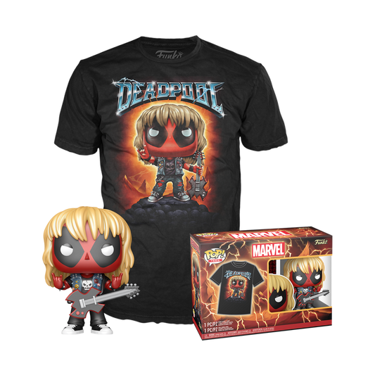 Marvel Pop! & Tee Heavy Metal Deadpool (Metallic)