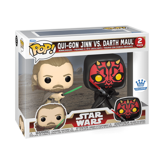 Star Wars Darth Maul vs. Qui Gon Jinn 2-Pack- Funko Pop! Vinyl Figure