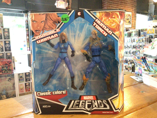 Marvel Legends Fantastic Four 2 Pack invisible woman/ human torch Hasbro classic