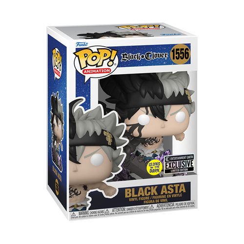 Black Clover Black Asta GITD Funko Pop! Vinyl Figure #1556 Funko Pop! Vinyl Figure (anime)