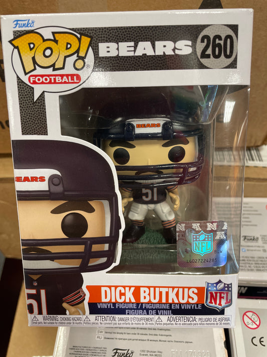 NFL Bears Dick Butkus 260 Funko Pop! Vinyl figure sports