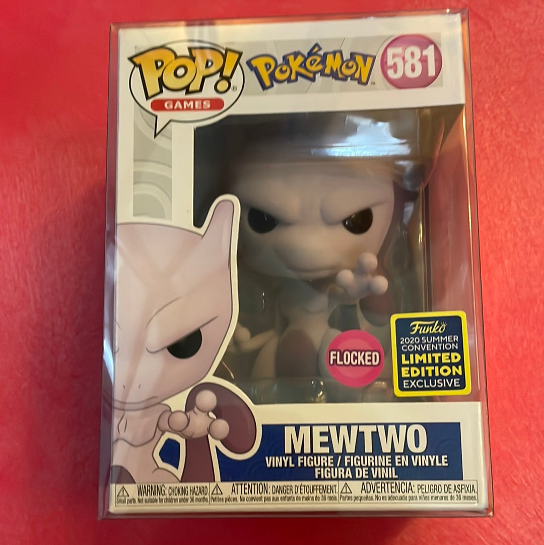 Pokémon - Mewtwo #581 flocked- Funko Pop! Vinyl Figure (video games)