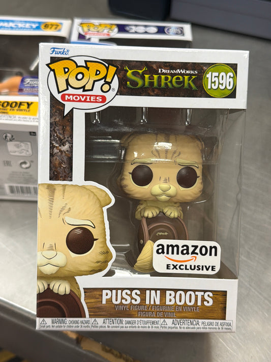 Shrek puss in boots 1596 exclusive Funko Pop! Vinyl figure icons