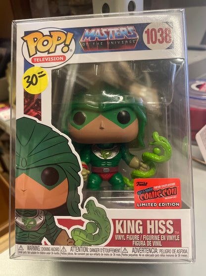 MOTU king Hiss 1038 Masters of the Universe exclusive Funko Pop! Vinyl cartoon