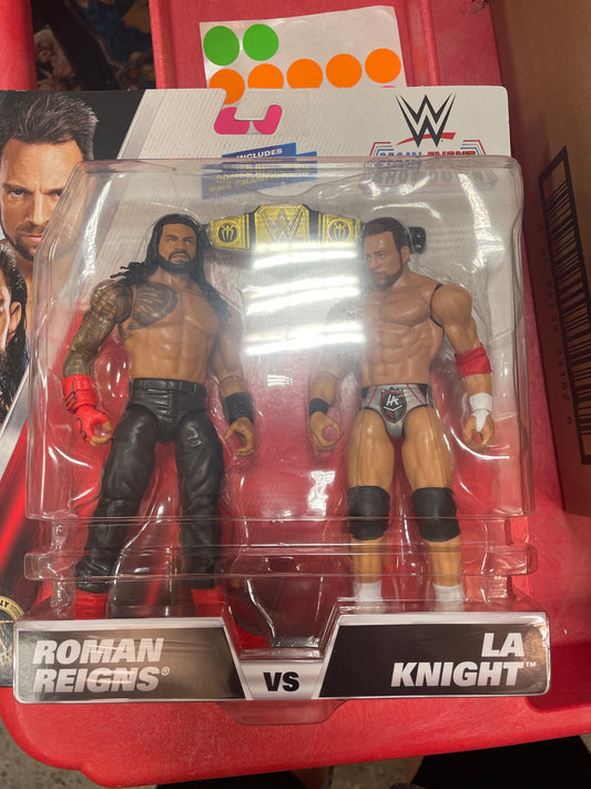WWE Main Event Roman Reigns La Knight Action Figures (Sports)