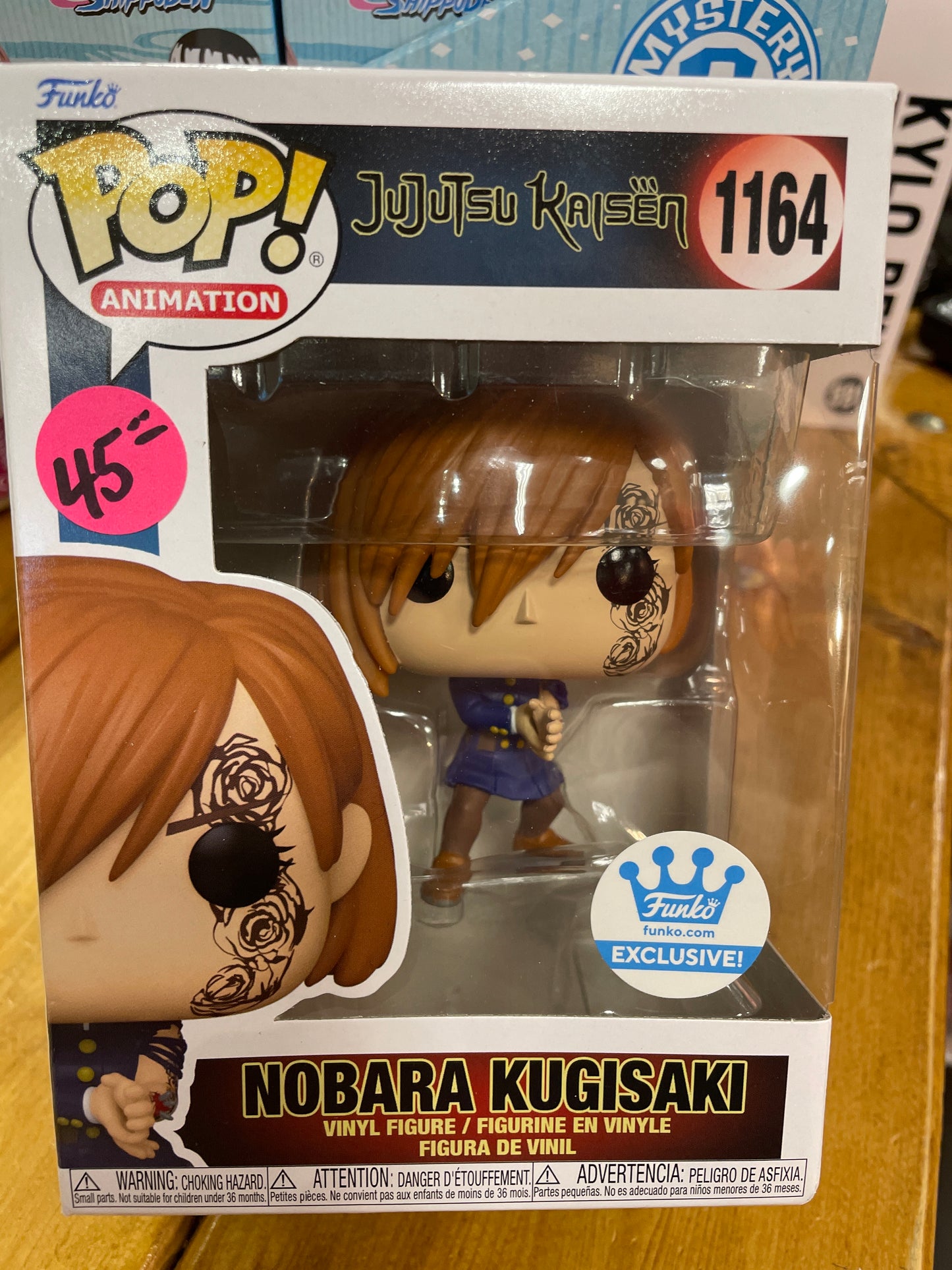 Jujutsu kaisen nobara kugisaki 1164 exclusive Funko pop! Vinyl figure anime